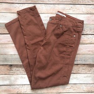 Celebrity Skinny Jeans Pants in Rust